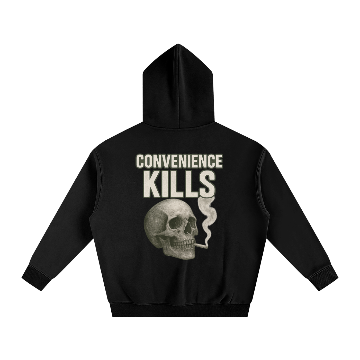 Convenience Kills "OG" Black Oversized Fleece Hoodie