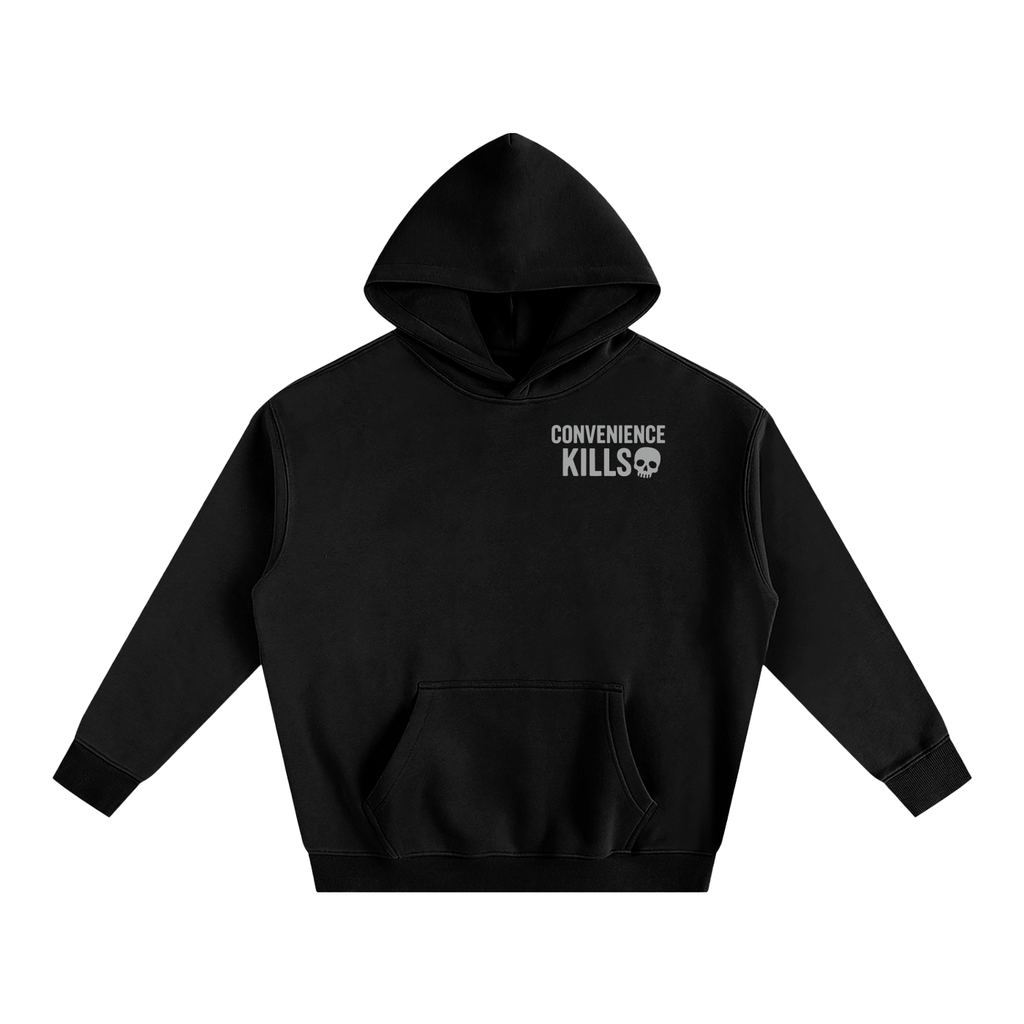 Convenience Kills "OG" Black Oversized Fleece Hoodie